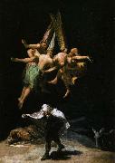 Francisco de goya y Lucientes Witches in the Air oil painting artist